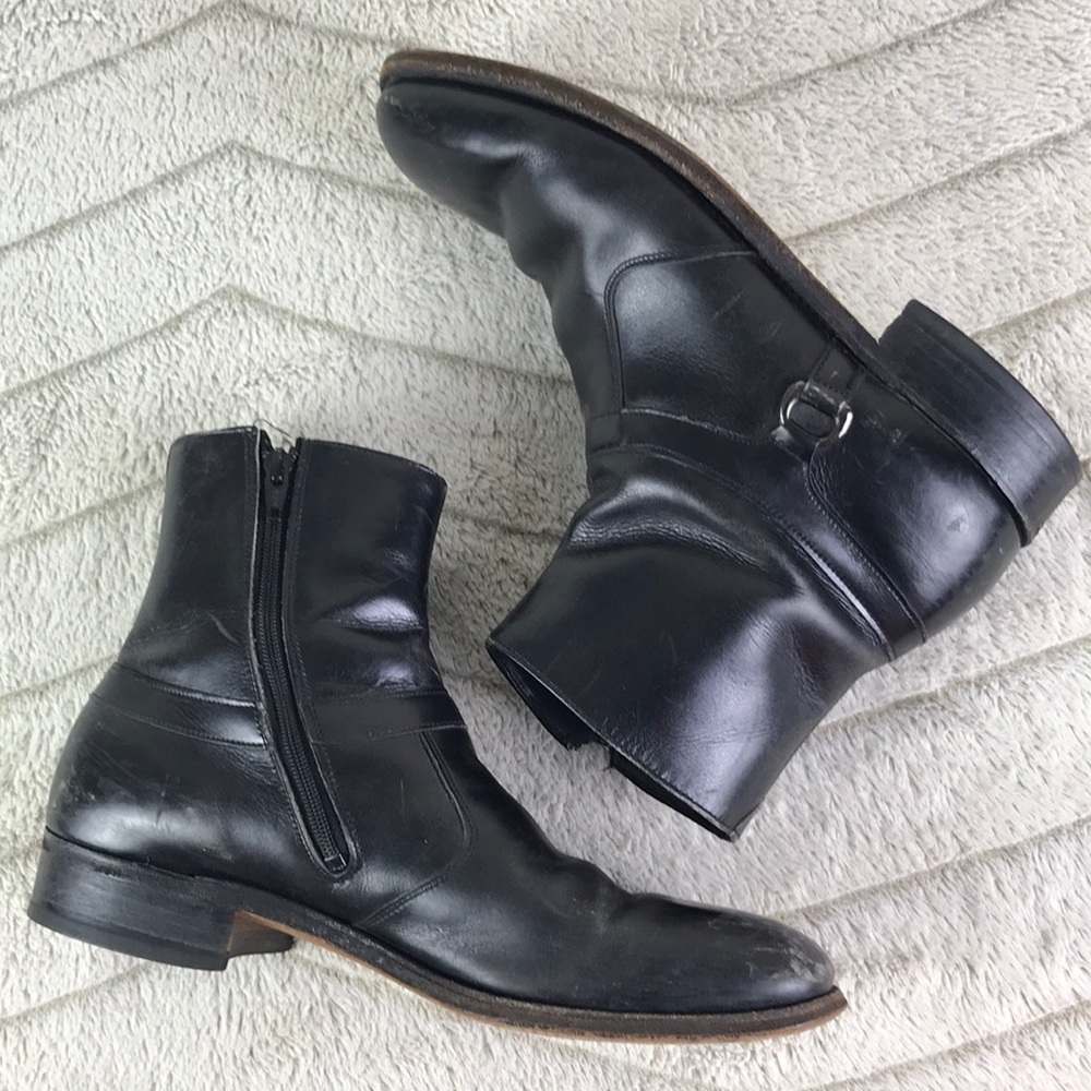 Vintage E.T. Wright Zip Up Chelsea Boots Size 11B / AA